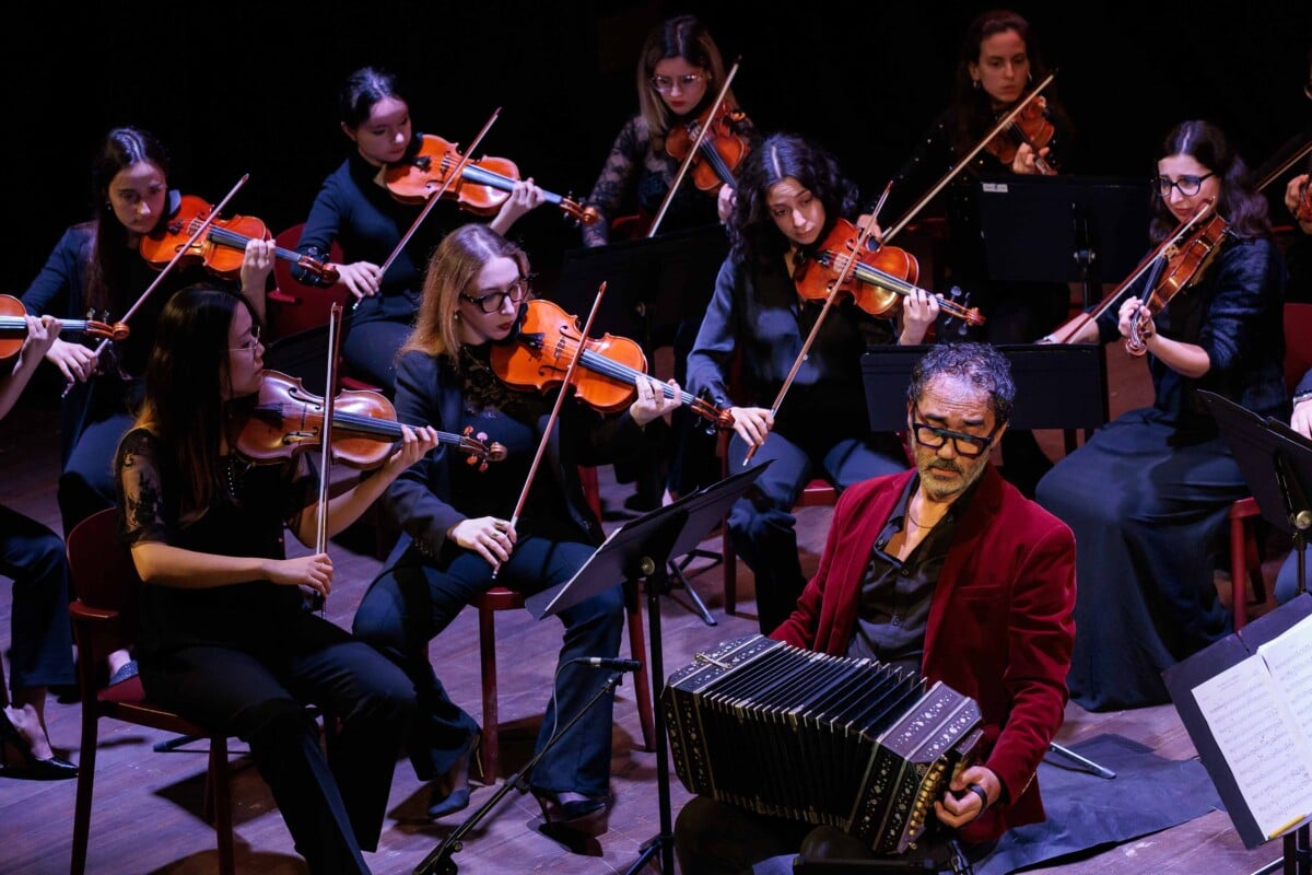 RAVENNA 13/12/2024. ORCHESTRA CHERUBINI. Converto Degli Archi Dei Cherubini Con Daniele Bonaventura Al Teatro Socjale