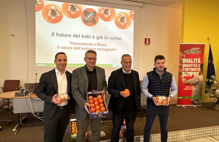 Kaki Day Da Sinistra Bucchi, Castellari, Moretti E Federico Cavassi (Direttore Operativo Agrintesa)