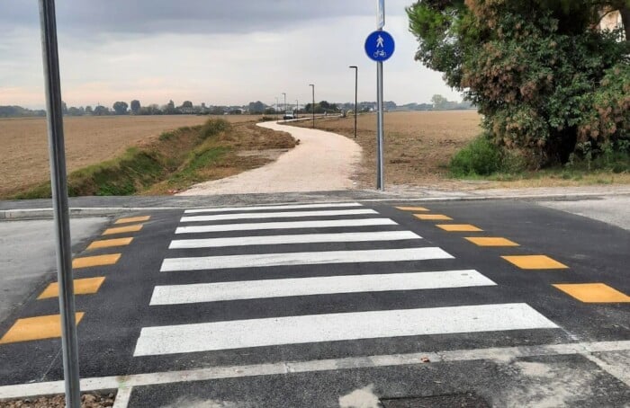 Pista ciclabile ponte nuovo madonna