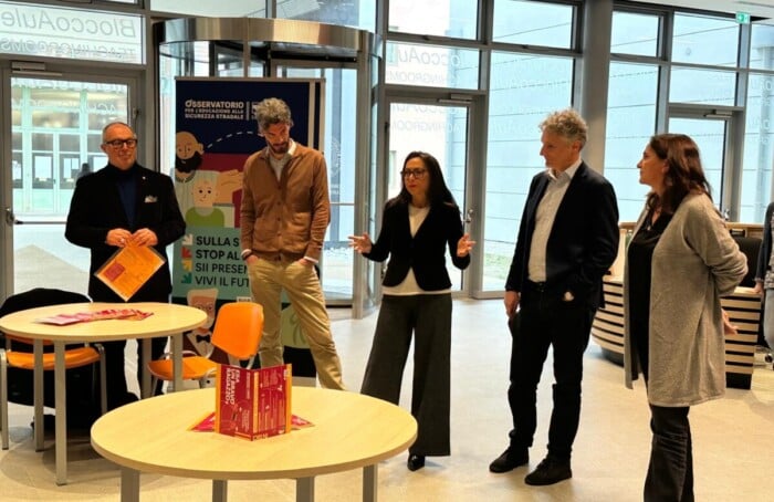 Da Sinistra A Destra Eugenio Fusignani, Giacomo Bergamini, Irene Priolo, Marco Pollastri