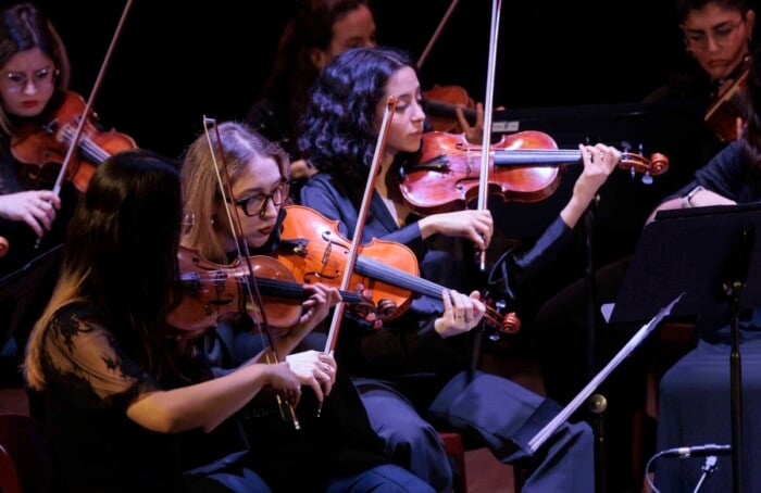 RAVENNA 13/12/2024. ORCHESTRA CHERUBINI. Converto Degli Archi Dei Cherubini Con Daniele Bonaventura Al Teatro Socjale