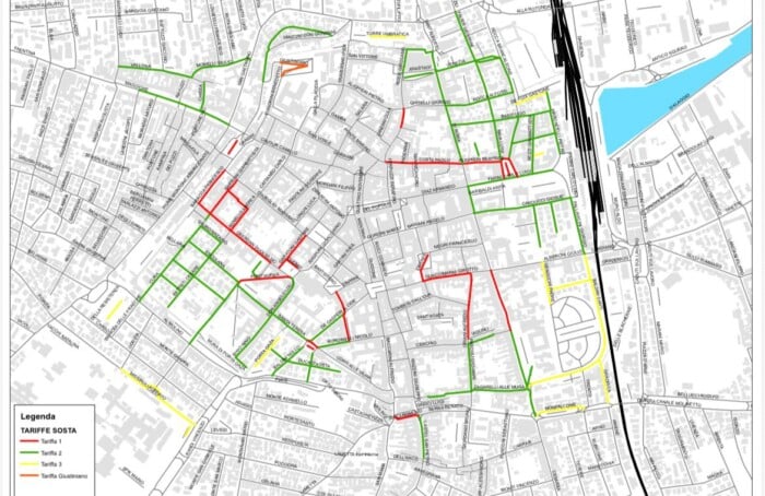 Mappa Aree Sosta Ravenna