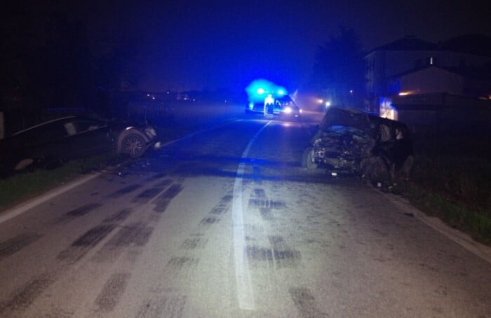 Incidente frontale Dismano