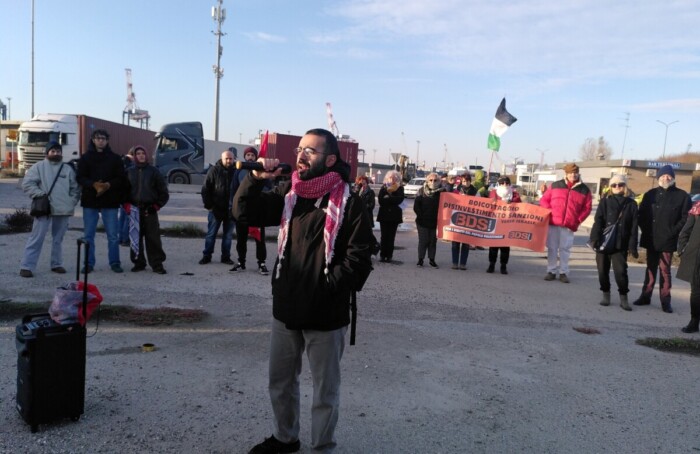 Manifestazione Porto Ravenna Israele Palestina