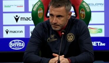 Marchionni in sala stampa a Terni 