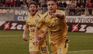 Raimondo E Fiori Durante L'esultanza 