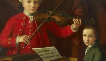 Leopold E Wolfgang Mozart (1760 70) Oil On Canvas 99X99cm Royal College Of Music, London, England Artista Sconosciuto Austrian School