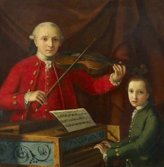Leopold E Wolfgang Mozart (1760 70) Oil On Canvas 99X99cm Royal College Of Music, London, England Artista Sconosciuto Austrian School