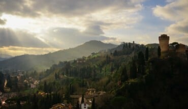Brisighella Castle At The Sunset, Emilia Romagna, Italy