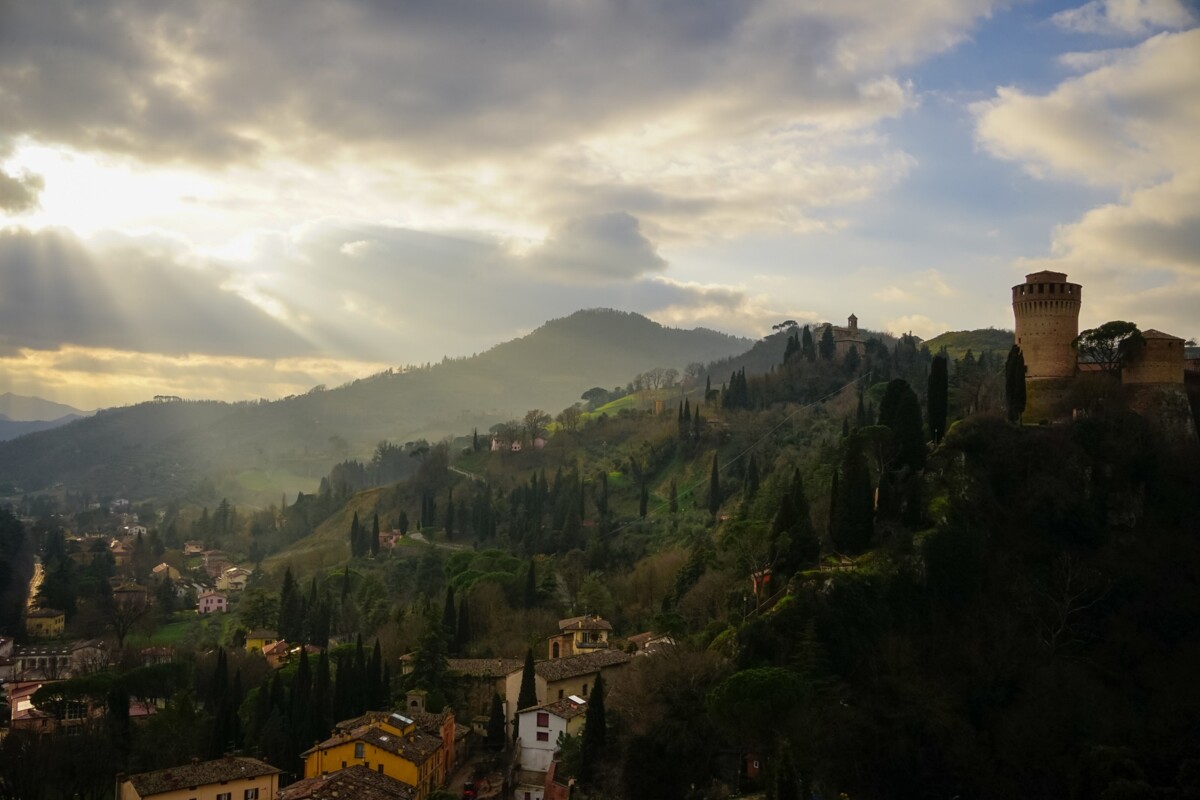 Brisighella Castle At The Sunset, Emilia Romagna, Italy