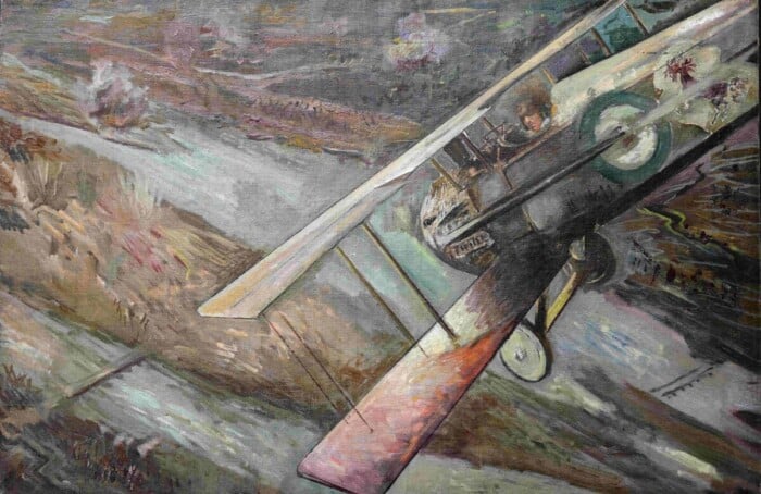 Tato (Guglielmo Sansoni, Bologna 1896, Roma 1974), Omaggio A F. Baracca In Volo, Anni 30