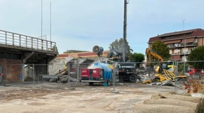 Stadio, cantiere in corso alla tribuna Distinti: sarà rifatta la metà adiacente alla curva Mero