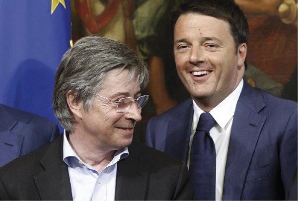 Vasco Errani e Matteo Renzi