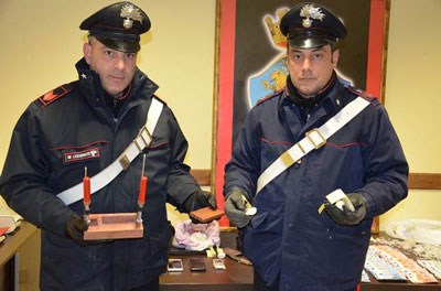 Carabineri droga